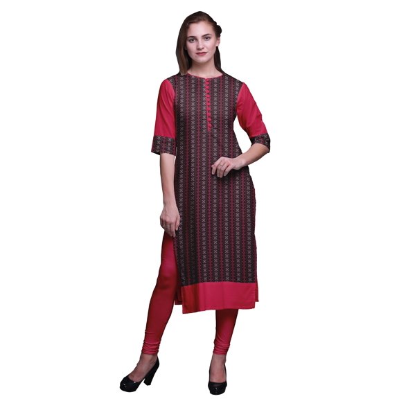 Bimba Printed Women StraightÂ KurtiÂ Summer Wear Ladies Ethnic Kurta Tunic