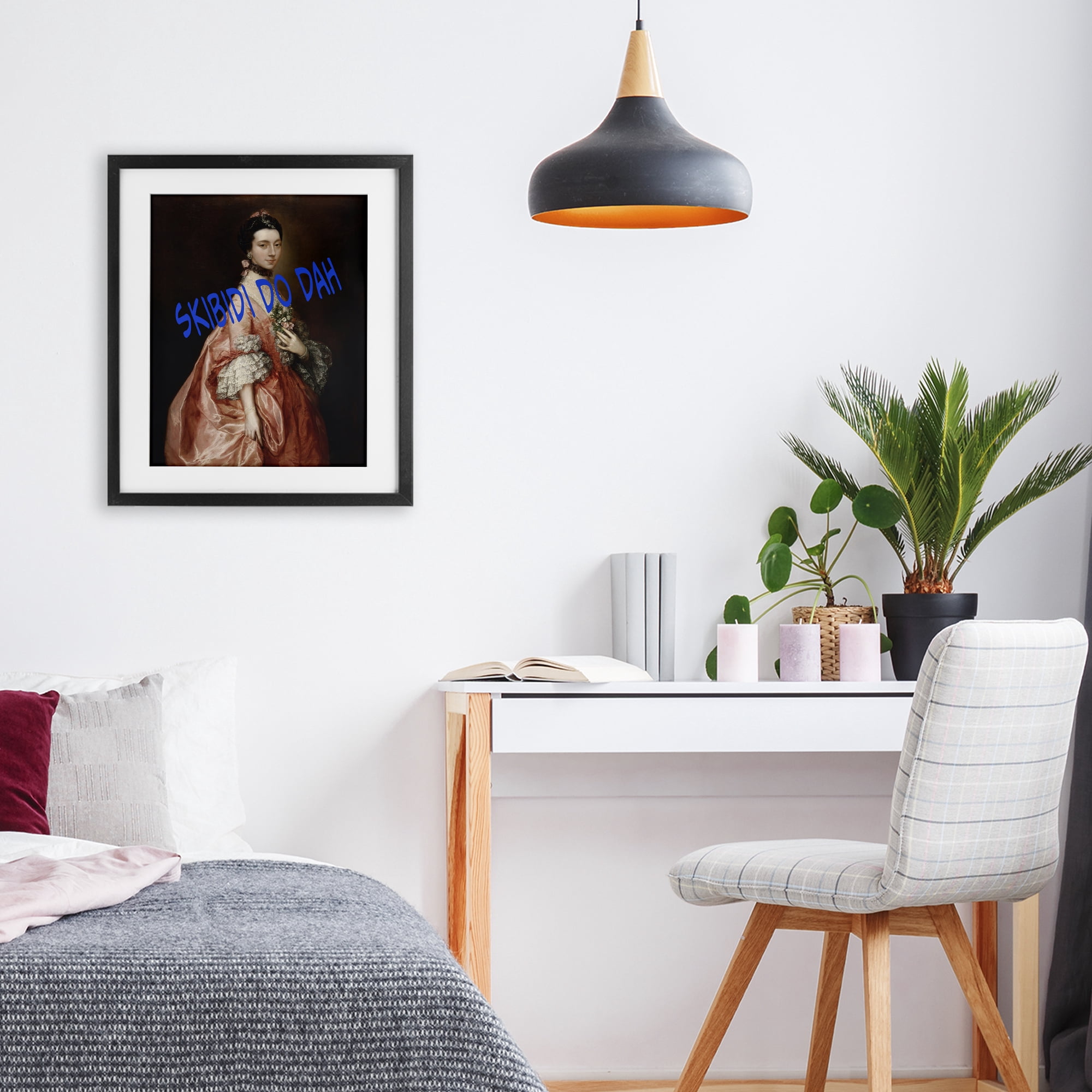 Stupell Industries Iconic Skibidi Do Dah Black Framed Print Under Glass, design by Grotto Studios
