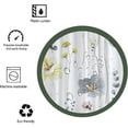 thumbnail image 4 of Decoreagy Stall 48x72in Shower Curtain,Yellow Grey Floral Shower Curtain,Cute Watercolor Flowers Shower Curtain for Bathroom,Modern Minimalist  Waterproof Fabric Shower Curtain Set with Hooks, 4 of 16