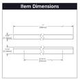 thumbnail image 6 of Hickory Hardware Hh076265 Streamline 8-13/16" (224Mm) Center To Center Sleek Modern Solid, 6 of 7