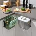 thumbnail image 2 of Poubelle Murale 8L Recyclage Grande Capacité Design Crochet Transparent Gain de Place Classification Sec Humide avec Couvercle Poubelle Suspendue Rangement Armoire Seau Intelligent Accessoires de Cuisine, 2 of 12