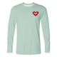 thumbnail image 3 of Ceisia Men Casual Fashion Printing Pullover T-Shirt Long Gift Sleeve Round-Neck Valentine's Day Tops, 3 of 5