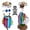 B, variant on Nkmbld Porch Goose Clothes, Desk Goose Decors Mini Porch Gooses Clothing Set, Porch Goose Decoration for Cement Plastic Goose Statue