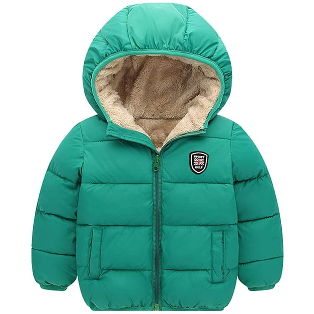 Toddler Down Jacket Removable Hooded Windproof Snow Winter Coat Outwear