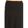 thumbnail image 5 of Women's Plus Size Solid Flare A Line Long Skirt Comfortable Casual Maxi Style, 5 of 6