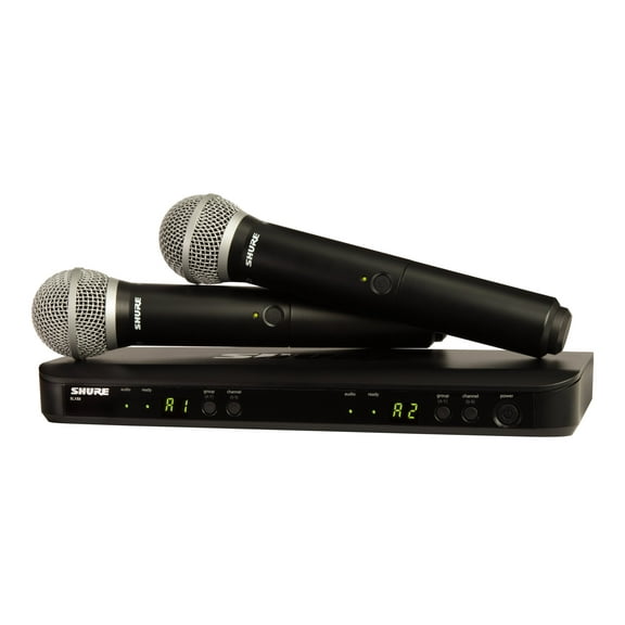Shure BLX288/PG58 Wireless Dual Vocal System with two PG58 Handheld Transmitters