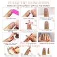 thumbnail image 5 of Uñas postizas para mujer, pegamento artificial en las uñas, uñas postizas abstractas para decoración de manicura de uñas, puntas de uñas artificiales de cubierta completa acrílica para manicura de muj Namotu CZMR-ZC2-1, 5 of 5