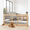 Natural + Steel + Wood, variant on LANKANG Natural Tone Decorative Free Standing Pet Partition Expandable Safety Gate With Lockable Side Door Stable Support Feet For Indoor Dog Containment