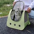thumbnail image 2 of Wekity Pet Outing Backpack,Cat Backpacks for Carrying,Dog Carrier Backpack,Fully Ventilated Mesh Adjustable Portable Backpack,Pet Backpack for Traveling,Dog Carrier Bag for Hiking Walking Cycling-0619, 2 of 5