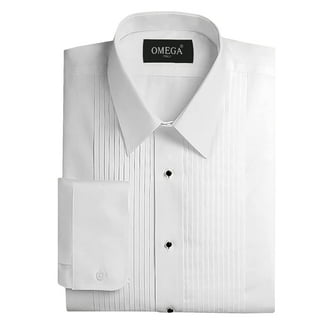 mens white dress shirt 18 32/33 Christopher Morris White Twill Dress Shirt