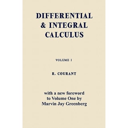 Pre-Owned Differential and Integral Calculus, Vol. One Paperback Richard Courant