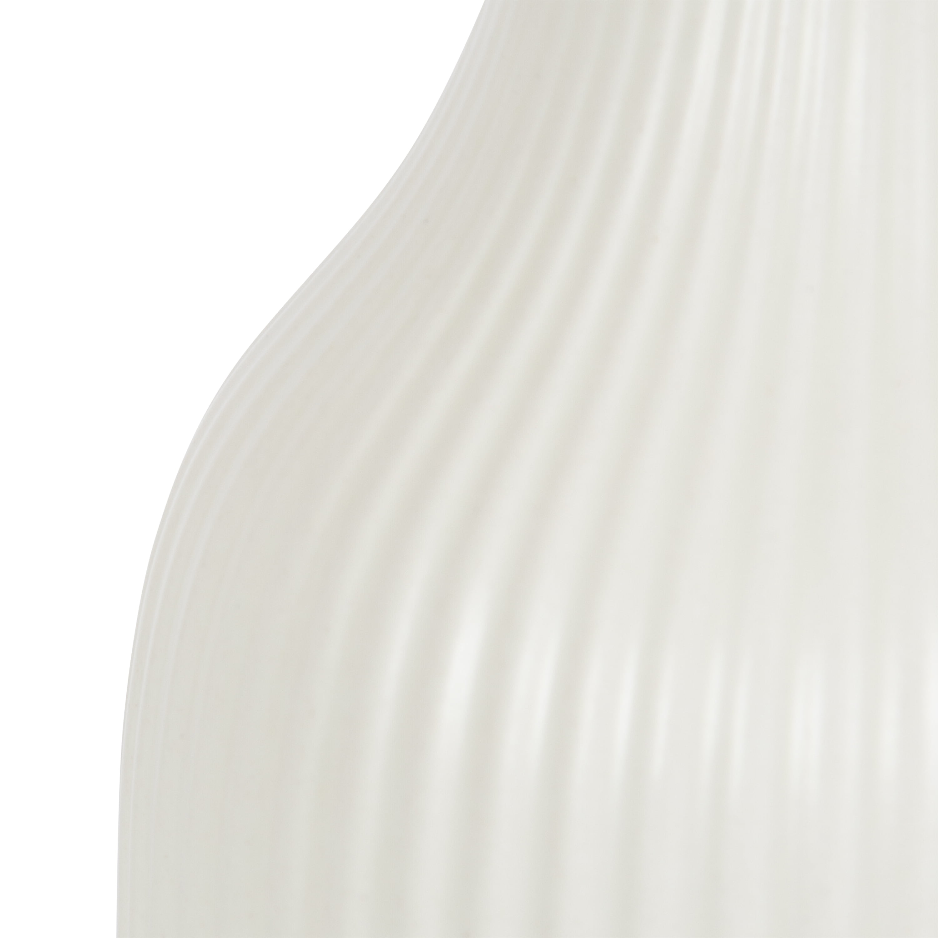 Better Homes & Gardens Ribbed Ceramic Vase, 8.5", Cream