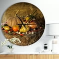thumbnail image 1 of DesignArt Vegetables and Fruits Large Wall Clock, 1 of 1