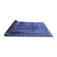 thumbnail image 2 of Ahgly Company Indoor Round Abstract Blue Modern Area Rugs, 5' Round, 2 of 4