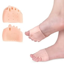 4 pieces metatarsal pads, toe spreader, toe separator silicone, gel forefoot pads foot pads, gel metatarsal pads for men and women, relieve foot pain.