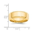 thumbnail image 2 of Primal Gold 14 Karat Yellow Gold 8mm Beveled Edge Comfort Fit Band Size 7, 2 of 10