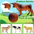 thumbnail image 5 of 53 PCS Realistic Farm Animal Figurines, Plastic Farm Toy Set with Fences & Building Blocks, Educational Playset for Toddlers & Kids, 5 of 6