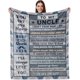 thumbnail image 1 of LHSHID Uncle Gifts Blanket Best Uncle Gifts Uncle Birthday Gifts Gifts for Uncle Uncle Gifts from Niece/Nephew Birthday Gifts for Uncle 50"x60", 1 of 6