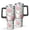 Pioneer Flower Floral, variant on 40oz Pioneer Flower Floral Print Pattern Insulated Tumbler with Handle, BPA-Free Leak Proof Lid and Straws, Double Wall Vacuum, Hot 12h/Cold 34h