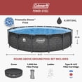 thumbnail image 3 of Coleman Power Steel 16 ft. x 42 in. Round Metal Frame Above Ground Pool Set, 3 of 10