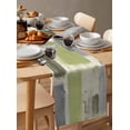 thumbnail image 3 of Table Runner Dresser Scarf 13 x 70 Inch Sage Green Paint Abstract Mottled Classic Art Table Runners Non-Slip Heat Resistant Kitchen Dining Table Decor for Indoor Outdoor Home Party Decoration, 3 of 7