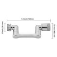 thumbnail image 4 of VEVOR 1080° Rotating Faucet Extend, 2 Sprayer Modes Sink Water Faucet Aerator Extension, Kitchen Bathroom Rotatable Spray Attachment with Brass Robotic Arm, Rotating Splash Filter Wash Hand/Hair/Face, 4 of 9