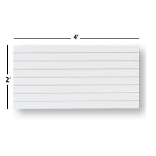 Slatwall Easy Panels, 2' H x 4' W White (2Pcs)