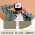 thumbnail image 3 of Uxcell Blank Leatherette Patches, Oval Faux Leather Hats Patches with Adhesive Iron-on Heat Press Laserable Rustic for Hats DIY Fabric Repair Sew Light Brown, 3 of 6