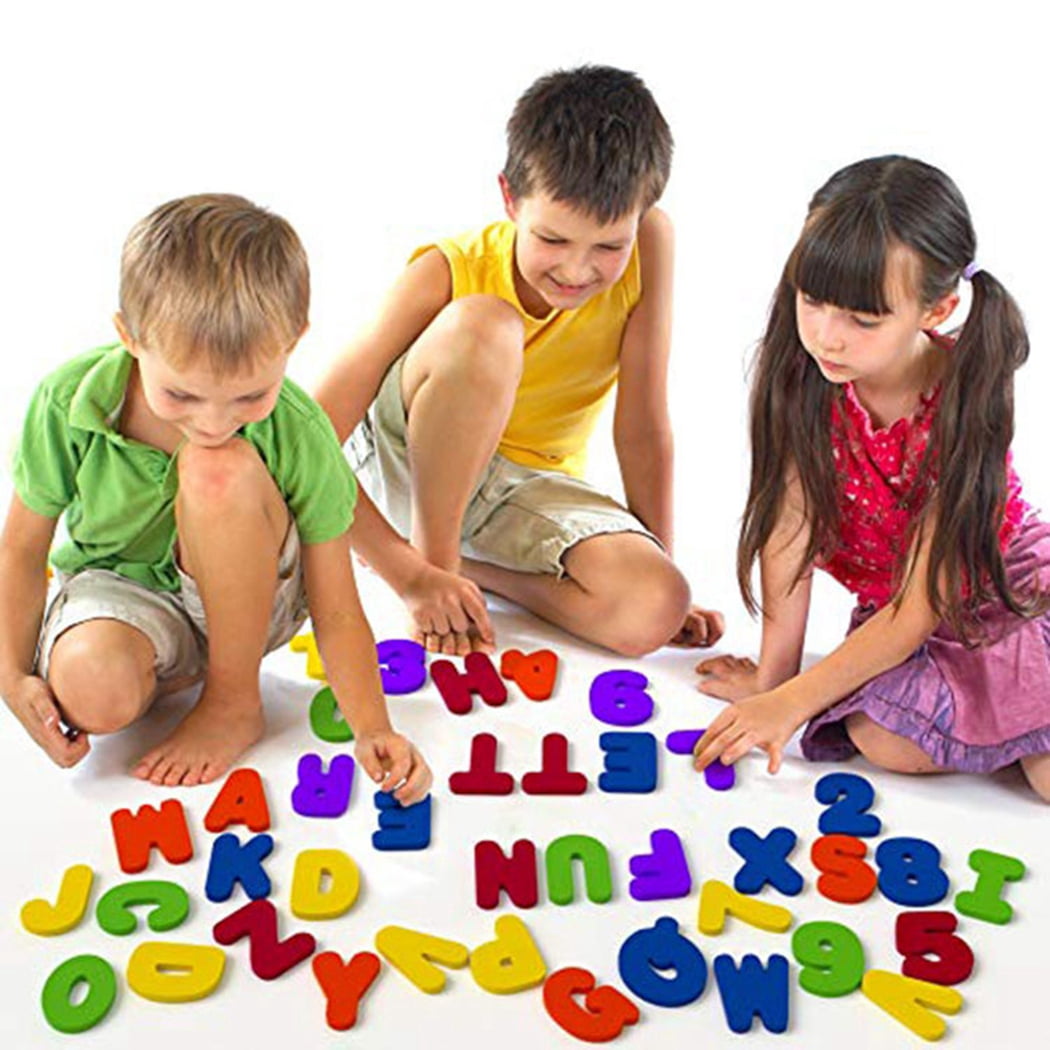 Jouets De Bain Lettres & Chiffres – Lot De 36 En Mousse + Sac De Rangement - 2