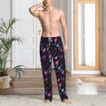 thumbnail image 2 of Kdxio Colorful Guitar Pattern Men's Pajama Pants, Elastic Waist with Drawstring and Pockets, Comfortable Loungewear-3X-Large, 2 of 6