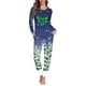 thumbnail image 2 of Pijama elegante de manga larga para mujer, ropa de dormir informal, conjunto de dos piezas, regalo de Navidad, Otoño e Invierno, 2 of 4