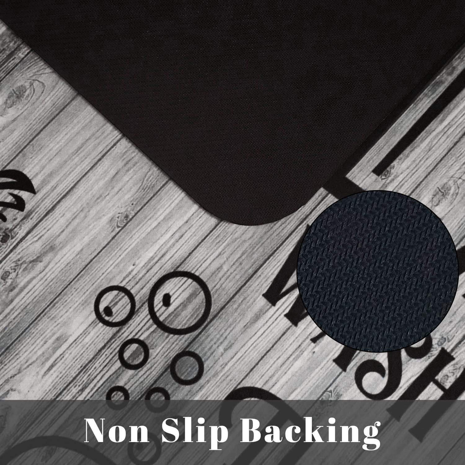 Laundry Room Rug Runner, Laundry Room Rug Gray, No Slip Laundry Room Mats Rubber Area Rug for Laundry Room Kitchen Bathroom, Farmhouse Laundry Room Decor and Accessories, Laundry Room Mats for Floor