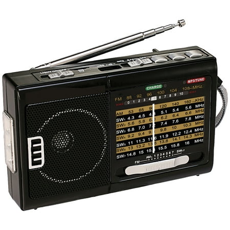 QFX R-39 AM/FM/SW1 to SW7 10-Band Radio with