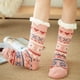 thumbnail image 3 of Calcetines térmicos, cálidos, suaves y acogedores para mujer, ideales para invierno, clima frío y uso en interiores. Rosado, 3 of 9