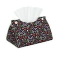 thumbnail image 2 of Lsque Snakes And Snake Fruit Printed Long Tissue Box Cover Holder, Facial Paper Organizer Dispenser,Triangle with Bottom Belt, PVC Leather Decorative Organizer, 2 of 9