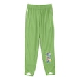 thumbnail image 3 of Deals of the Week Discount BVnarty Women's Summer Watercolor Butterfly Print Short Sleeve T-Shirt Pants Two Piece Outfit Tracksuit Set Green M, 3 of 5