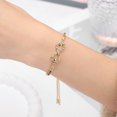 thumbnail image 7 of Fasjewly 14K Gold Plated Heart Bracelet,Adjustable Infinity Bracelet Link Jewlery Gifts for Women, 7 of 7