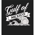 thumbnail image 4 of Gulf of Mexico Black and White Wave Youth Black Crew Neck Short Sleeve Tee-Large, 4 of 4
