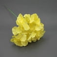thumbnail image 2 of LGCASL Pcs 6 Inch Silk Hydrangea Heads Artificial Decoration Flowers Garden Floral Décor Purple, 1*Artificial Flower Yellow, 2 of 5