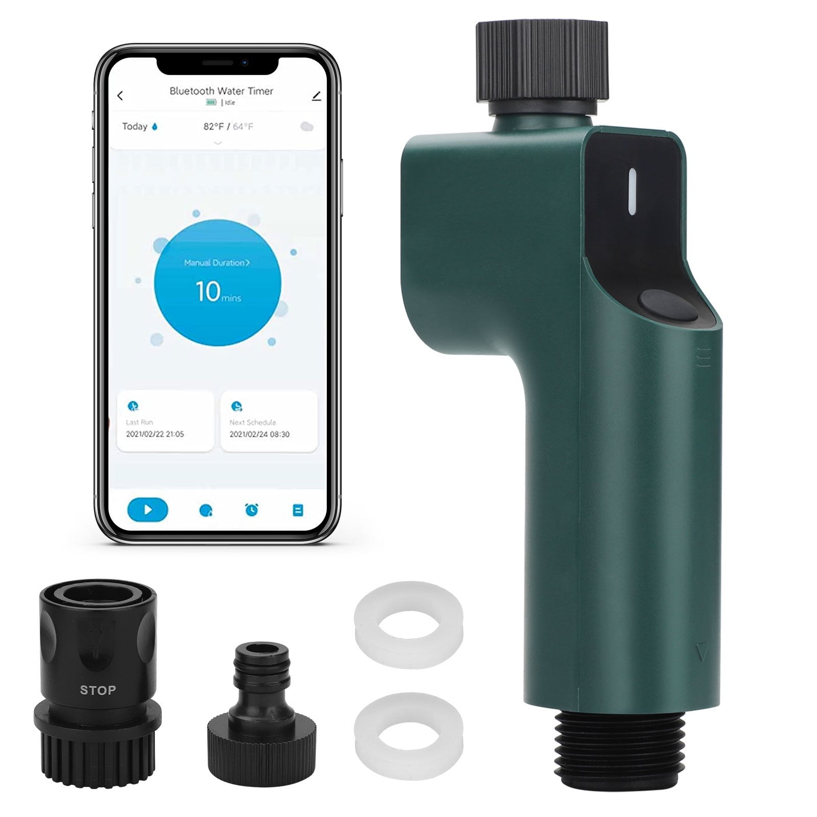 LINKSTYLE Smart Sprinkler Water Timer, Wi-fi Irrigation Controller Waterproof With Voice Control Alexa and Google assistant via Hub (Water Sprinkler Controller Only)