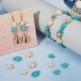 thumbnail image 4 of 1 caja de 180 piezas de cuentas de tortuga, estrellas de mar, a granel, blancas, azules y turquesas, con dijes de tortugas marinas y animales del océano., 4 of 9