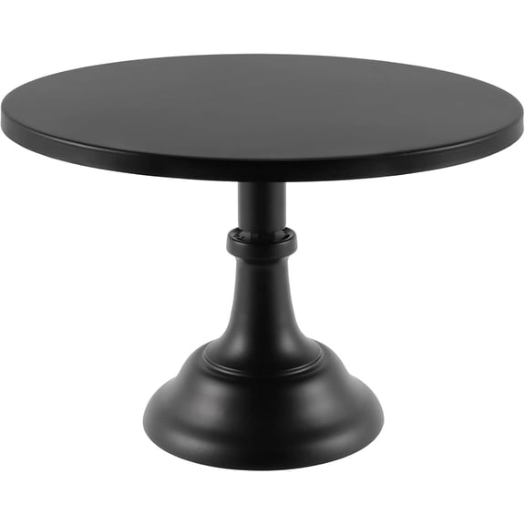 XIMEI 12" Round Metal Cake Stand, Detachable Cupcake Stand, Dessert Display Plate for Weddings/Tea Parties/Birthdays, Black