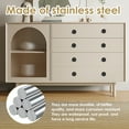 thumbnail image 4 of Wekvgz 15pcs Drawer Knob Set Stainless Steel Non drill Self Adhesive Cabinet Knobs Easy Installation Kitchen Hardware Brushed Nickel Cabinet Knobs for Wardrobe Drawer Dresser (Black), 4 of 12