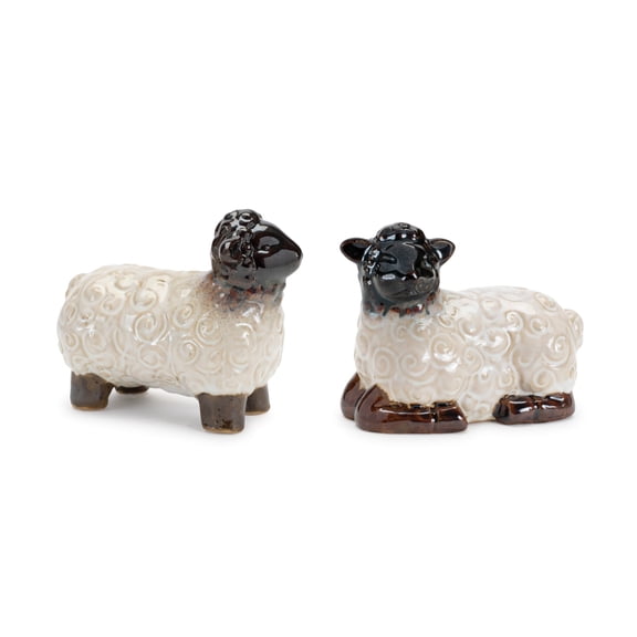Melrose Curly Mini Sheep Figurines - 4" - Set of 6