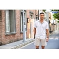 thumbnail image 2 of COOFANDY Mens Wrinkle Free Button Down Shirts Short Sleeve Untucked Shirts Casual Summer Shirt, 2 of 8