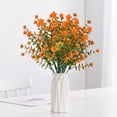 thumbnail image 5 of MMJ Artificial Flower Ornament Silk Plant for Living Room Tabletop Office Decoration 13.8x5.9in, 5 of 6
