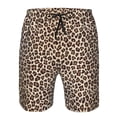 thumbnail image 4 of Kdxio Leopard Print-2 Pattern Mens Casual Shorts - Drawstring Summer Beach Sports Shorts for Men, 4 of 9