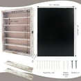 thumbnail image 6 of Rustic White Shadow Box Frame Plexiglass Window Door with Removable Shelves 12 x 16, 6 of 6
