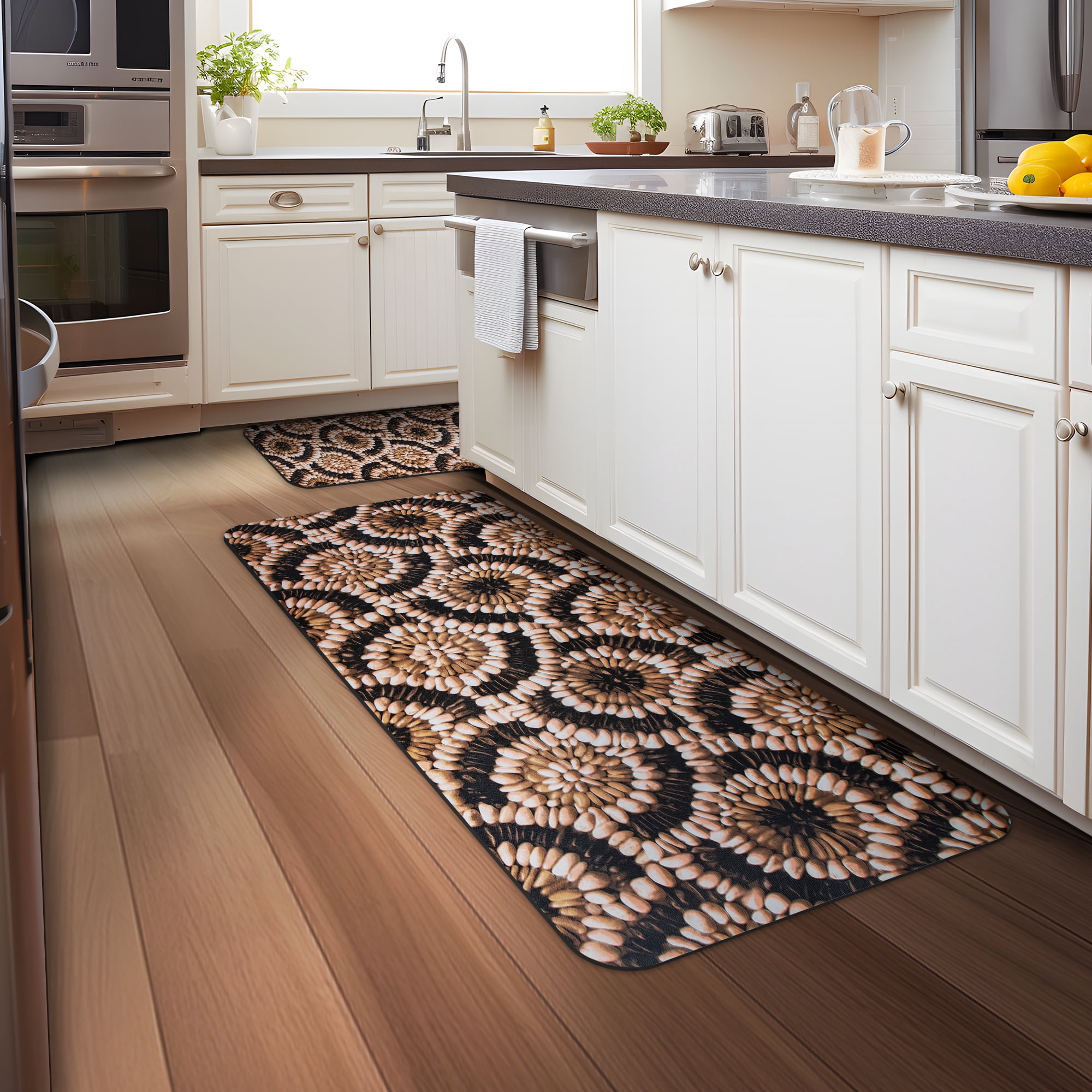 Ray Star Kitchen Mat 20''x31.5'',0.31 Inch Thick Anti Fatigue Kitchen Rug Cushioned Kitchen Mats for Floor Comfort Standing Desk Mats for Office,Laundry Room