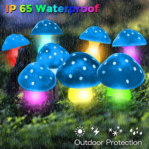Border New Lamp Outdoor LED Solar Lamp Courtyard Garden Decoration (Round Edge Head) Sprinkler for Kids Play Modern Floor Lamp for Living Room Courtyard Lights Garden Lights Low Voltage Bulb Star